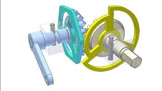 Bevel gears for interrupted rotation 1 [upl. by Nemajneb]