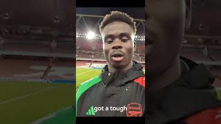 ✉️ The message from Bukayo Saka for the Gooners fans Arsenal AFC Shorts [upl. by Nnaesor663]