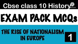 THE RISE OF NATIONALISM IN EUROPE CBSE CLASS 10 HISTORY MCQsIN MALAYALAM [upl. by Chandler256]