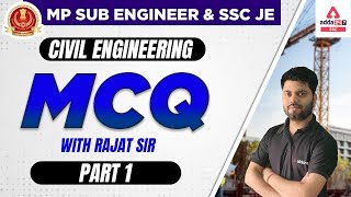 SSC JE 2022  Civil Engineering  MCQ Series 1  By Rajat Sir [upl. by Calli678]