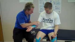 Kinesiology Oedema Taping for the forearm [upl. by Ainegul22]