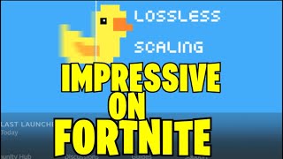 Lossless Scaling IM IMPRESSED TUT and Review fortnite [upl. by Notac]