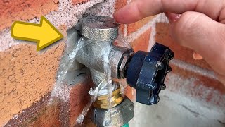 How to Fix Outside Faucet Leaking Water AntiSiphon Vacuum Breaker Repair [upl. by Niajneb]