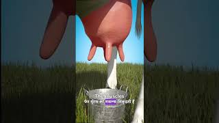 गाय का दूध कैसे निकलता है  How to milk a cow short 3danimation [upl. by Phail]