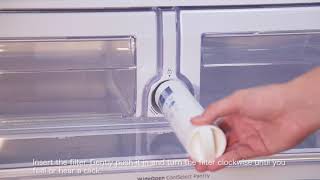 Waterdrop Plus DA2900020B Refrigerator Water Filter Installation Video [upl. by Yrnehnhoj823]