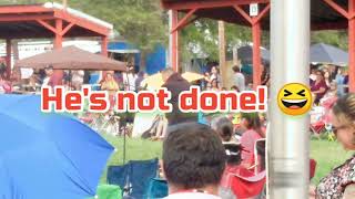 Tito Ybarra goes off on hand drum comp leech lake pow wow [upl. by Fanchet]