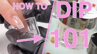 Dip Powder 101  How To Dip Nails For Beginners  SNS Nail Tutorial [upl. by Inig]