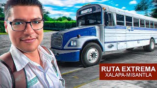 RUTA EXTREMA en Autobús De Xalapa a Misantla en Transportes Banderilla [upl. by Ecinaej]