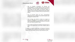 La Cámara de Comercio en Guadalajara se suma a la petición de revalorar el Paquete Económico 2024 [upl. by Asseram213]