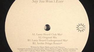 Wallflower  Say You Wont Ever Larry Heard Club Mix Rebirth [upl. by Allmon385]