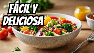 quotEnsalada de Quinoa con Verduras y Garbanzos 🌱  ¡Receta Saludable y Fácilquot [upl. by Christos]