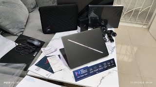 ROG ZEPHYRUS G14 2024 RYZEN 9 AI ENGINE 8945HS RTX 4060 OLED 3K RESMI BELI 35JT JUAL 28JT AJA BRO [upl. by Ahsrats695]