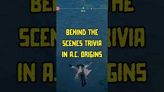 BEHIND THE SCENES TRIVIA IN ASSASSINS CREED ORIGINS gamersanonymous assassincreedorigins [upl. by Annael145]