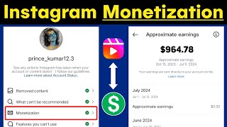 Instagram Monetization Eligibility In Hindi 2024  Instagram Ko Monetise Kaise Kare 2024  Part 1 [upl. by Bren685]