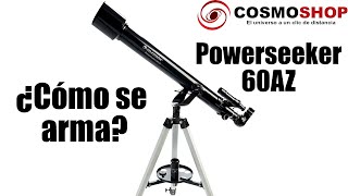 Como se Arma Powerseeker 60AZ Telescopio Celestron 21041  Tutorial paso a paso [upl. by Elockin]