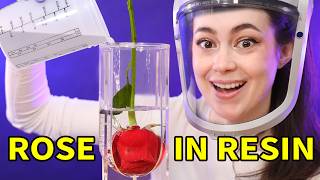 Preserving a FRESH Rose in Solid Resin… Will it rot [upl. by Hairas]