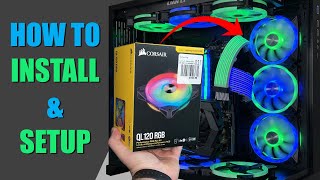 How To Install Corsair QL120 Fans amp Set up iCUE [upl. by Anitnatsnok169]