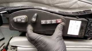 BMW X5 DIY  Removing Faulty Front Driver Seat Control Switch [upl. by Elletnuahc]