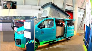 Pössl Campster Vanline Vanster RV Camper Van Citroen Space Tourer walkaround  interior K1003 [upl. by Akemihs4]