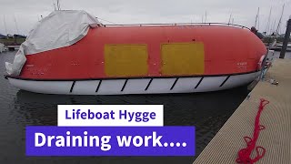 Lifeboat conversion Ep 20 Draining work [upl. by Oigolue]