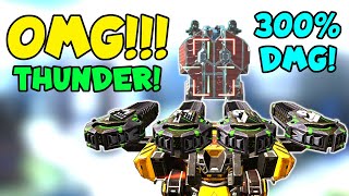 OMG BEHEMOTH THUNDER Smashing TITANS 300 DMG Madness  War Robots MK2 Gameplay WR [upl. by Skylar320]