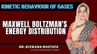 Maxwell Boltzmans Energy Distribution II Dr Rizwana [upl. by Ecallaw345]