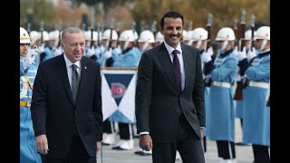 President Erdogan and Qatari Emir Sheikh Tamim bin Hamad Al Thani hold productive talks in Ankara [upl. by Lusar]