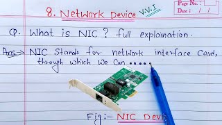 What is NIC full Explanation  Computer Networking [upl. by Osrit584]