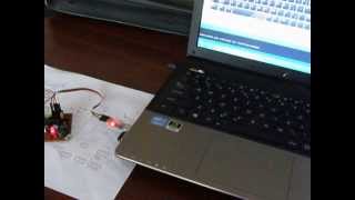 control a LED using Arduino thru keyboard II [upl. by Nisse365]