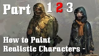 Painting Realisitc Characters 2D Photoshop Tutorial Part 2 [upl. by Stefano]