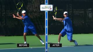 On Court with USPTA Improved Forehand Technique with Rick Macci [upl. by Leksehc]