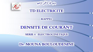 Clé Electrocinétique 1  Densité de Courant [upl. by Odradlig]