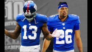 Odell Beckham Jr And Saquon Barkley Mix quotNice For Whatquot Ft Drake FUTURE TEAMMATES [upl. by Bernelle56]