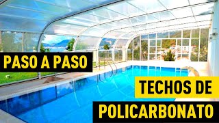 COMO hacer un TECHO POLICARBONATO ✅BIEN ✅ sin HUMEDADES [upl. by Coad]