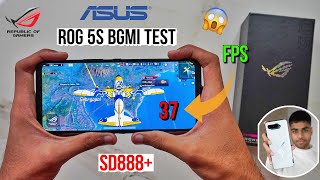 ROG 5s Pubg Test With FPS Meter Heating and Battery Test SD888  Disappointed 😞 [upl. by Akelam]