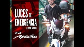 LUCES DE PARQUEO para MOTO  TVS APACHE 180 [upl. by Cheadle96]