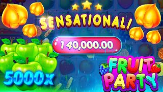 Max Win Max Win Max Win on FRUIT PARTY [upl. by Eeram162]