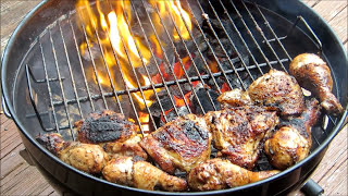 How To Make BBQ Grilled Chicken  Grilled Roadside Chicken Recipe  Weber Grill [upl. by Guise]