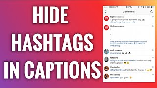 How To Hide Hashtags In Instagram Post Captions in 2024 [upl. by Yadrahc]