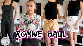 HUGE ROMWE TRY ON HAUL  TEEN FASHION [upl. by Hinman]