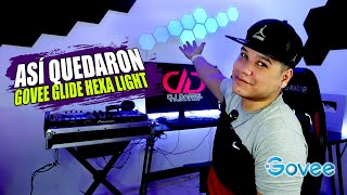 🤩 LUCES HEXAGONALES GOVEE GLIDE HEXA ★así las coloqué★ DjDarrelElapoderado ✔ [upl. by Enorahs]