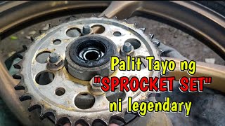 High Speed Sprocket Combination for SMASH 115  palit Tayo ng sprocket ni legendary  legendary TV [upl. by Leticia]