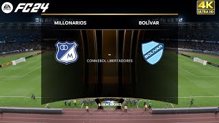 Millonarios Vs Bolivar  Copa Libertadores FC 24 Next Gen PS5 Series X 4k [upl. by Dimitry606]