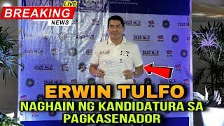 ✅CONGERWIN TULFO TATAKBO SA PAGKASENADOR NAGFILE NG KANYA KANDIDATURA PARA SA 2025 ELECTION [upl. by Annal547]