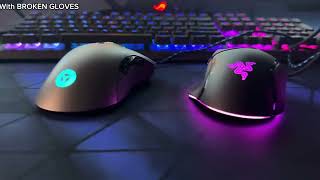 BEST gaming MOUSEUNBOXING WITH BROKEN GLOVESRAZER LEGIONSTEELSERIES [upl. by Zobkiw]