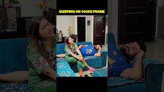 Sleeping On The Couch Prank On Wife funny shortsfeed shorts viralshorts couplegoals [upl. by Leugimsiul]