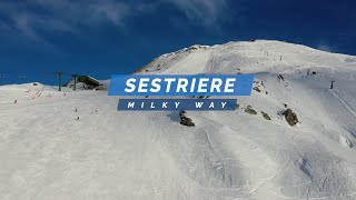 Sestriere – Skiing The Milky Way in Italy  Via Lattea [upl. by Arahat120]