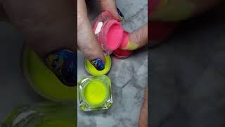 SpongeBob 🧽 Dip Powder Nail Art dippowdernails spongebob [upl. by Gnol59]