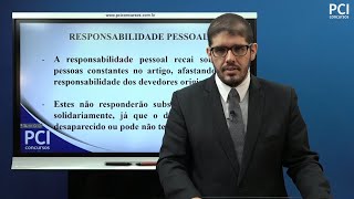 Aula 40  Responsabilidade Tributária  Responsabilidade Pessoal e Subsidiária [upl. by Sumaes102]