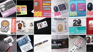 Different Bape Neck tags [upl. by Adrahs]